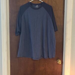 Faded Glory 2X Short Sleeved Blue Tee Shirt